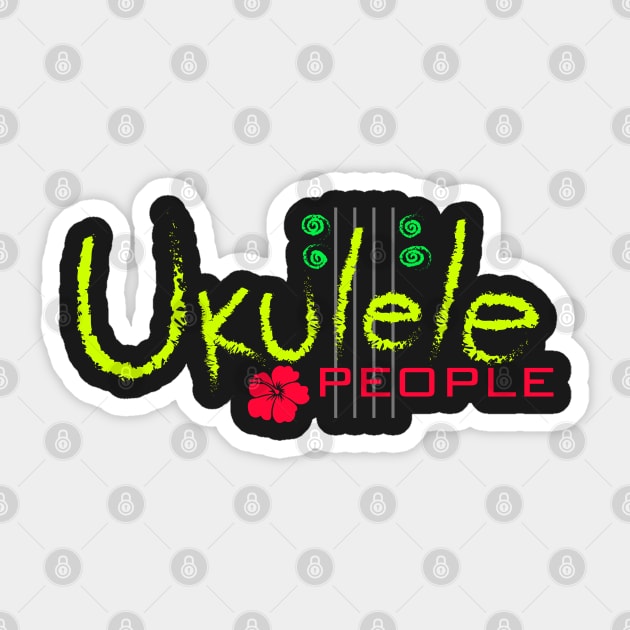 Ukulele People (GYR) Sticker by Gerty